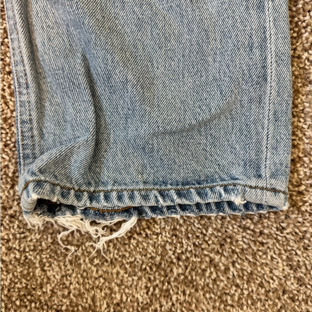 Agolde Women's Light Blue Straight Leg Jeans - Picture 6 of 7